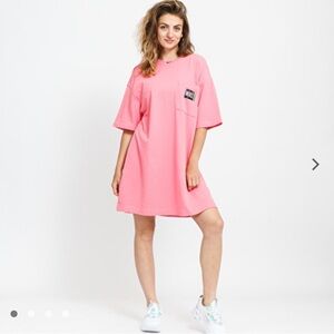 Nike Retro Label T-Shirt Dress Pink XS